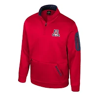 Veste polaire à fermeture éclair quart de tour Mainframe des Arizona Wildcats pour homme, couleur rouge Colosseum