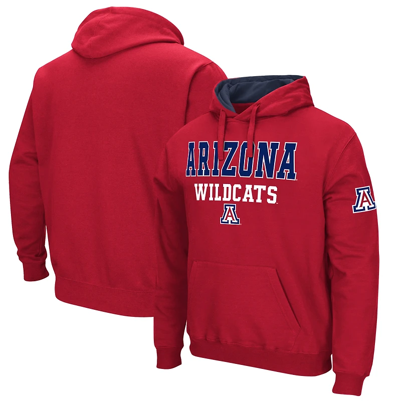 Pull à capuche Sunrise des Wildcats de l'Arizona Colisée rouge pour hommes