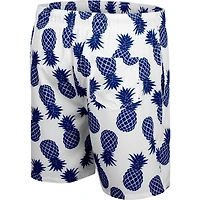 Men's Colosseum White/Navy Arizona Wildcats Pineapple Swim Shorts