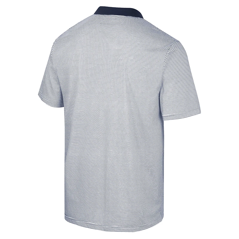 Polo Colosseum Homme Blanc/Bleu Marine Arizona Wildcats Print Stripe
