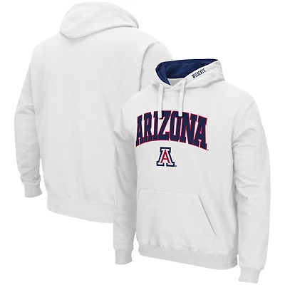 Sweat à capuche Colosseum blanc Arizona Wildcats Arch & Logo 3.0 pour hommes