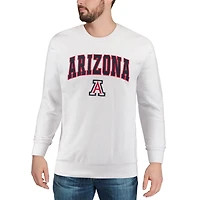 Sweat-shirt à col ras du cou avec logo et arc des Wildcats de l'Arizona blanc Colosseum pour hommes