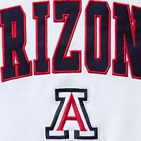 Sweat-shirt à col ras du cou avec logo et arc des Wildcats de l'Arizona blanc Colosseum pour hommes