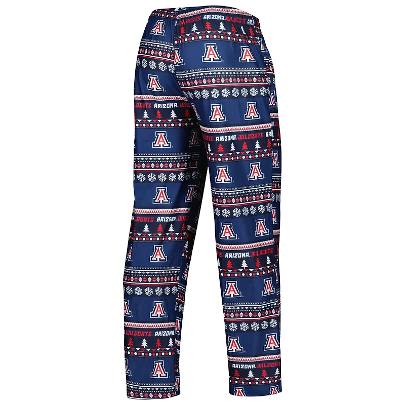 Men's Concepts Sport Navy Arizona Wildcats Swivel Long Sleeve Top & Pants Sleep Set