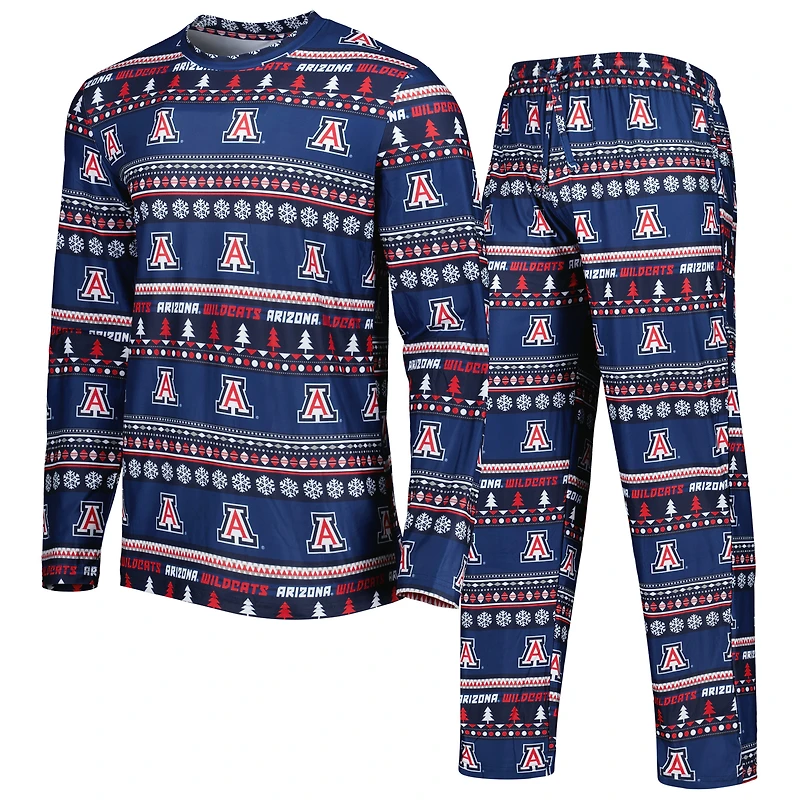 Ensemble pyjama Concepts Sport bleu marine Arizona Wildcats (haut à manches longues et pantalon pivotants)