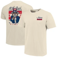 Men's  Cream Arizona Wildcats Uncle Sam Mascot T-Shirt