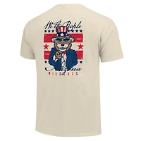 Men's  Cream Arizona Wildcats Uncle Sam Mascot T-Shirt