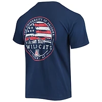 T-shirt homme bleu marine Arizona Wildcats Campus Americana