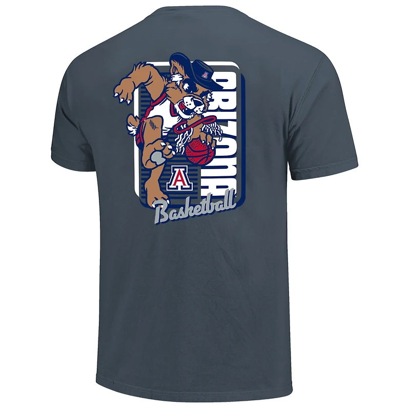 T-shirt bleu marine pour homme, motif mascotte Dunk des Wildcats de l'Arizona