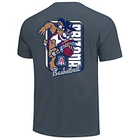 T-shirt bleu marine pour homme, motif mascotte Dunk des Wildcats de l'Arizona