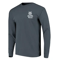 T-shirt à manches longues bleu marine pour homme, motif mascotte des Wildcats de l'Arizona