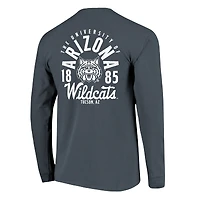 T-shirt à manches longues bleu marine pour homme, motif mascotte des Wildcats de l'Arizona