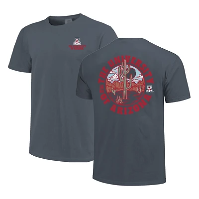 Men's  Navy Arizona Wildcats Comfort Colors Thick Lined Landscape T-Shirt