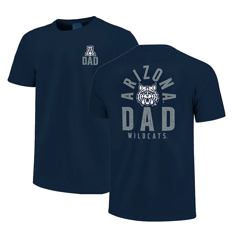 Men's Navy Arizona Wildcats Father's Day Mascot Overlay T-Shirt