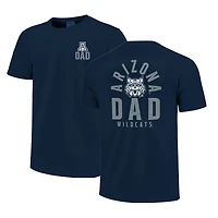 Men's  Navy Arizona Wildcats Father's Day Mascot Overlay T-Shirt