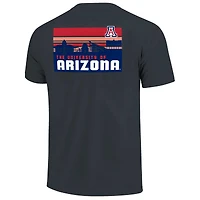 T-shirt rayé bleu marine pour homme Arizona Wildcats Campus Skyline