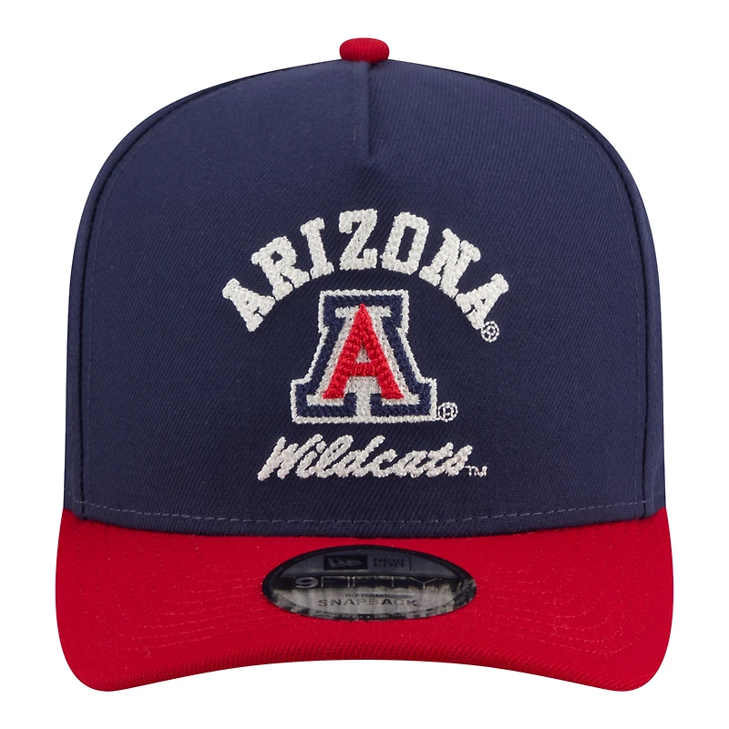Men's New Era Navy/Red Arizona Wildcats Two-Tone Arched 9FIFTY Snapback Hat