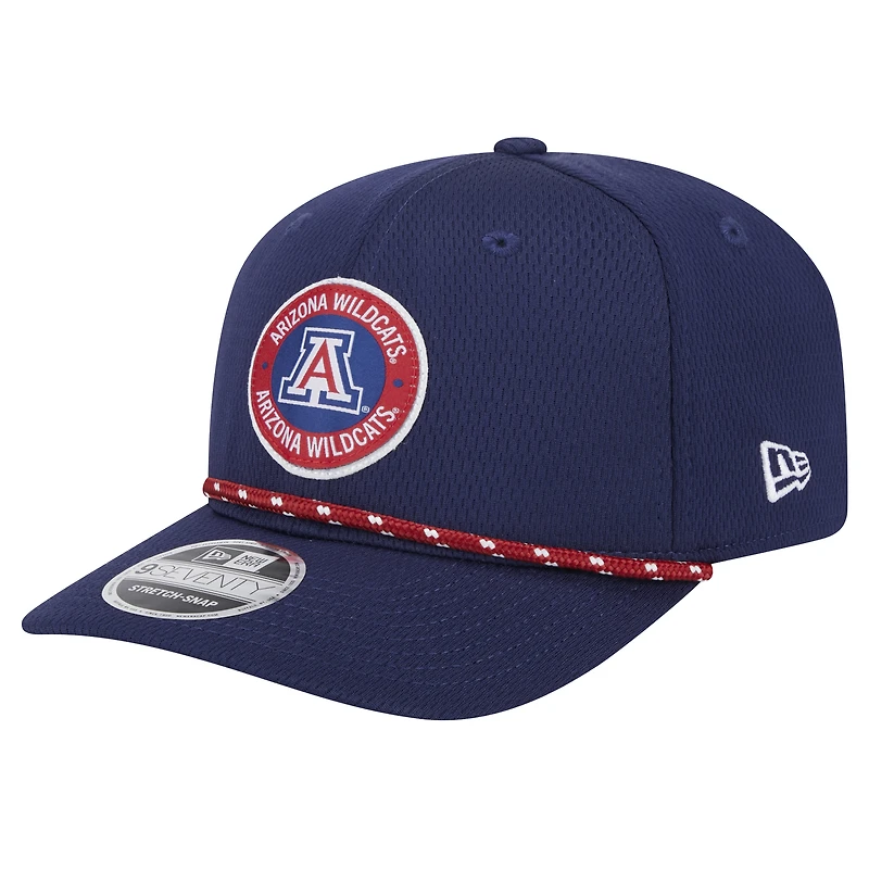 Men's New Era Navy Arizona Wildcats COOLERA 9SEVENTY Rope Stretch-Snap Hat