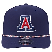 Casquette extensible à boutons-pression New Era bleu marine Arizona Wildcats Game Day Multi-Rope 9SEVENTY pour homme