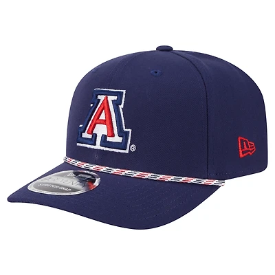Casquette extensible à boutons-pression New Era bleu marine Arizona Wildcats Game Day Multi-Rope 9SEVENTY pour homme