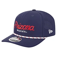 Men's New Era Navy Arizona Wildcats Script Performance Rope 9SEVENTY Adjustable Hat
