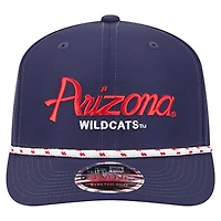 Casquette ajustable New Era 9SEVENTY bleu marine Arizona Wildcats Performance Rope pour homme