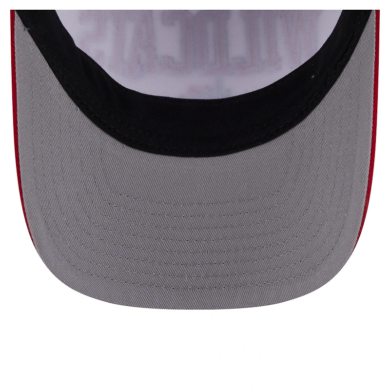 Men's New Era White/Red Arizona Wildcats Arch Two-Tone Rope 9FORTY A-Frame M-Crown Adjustable Hat