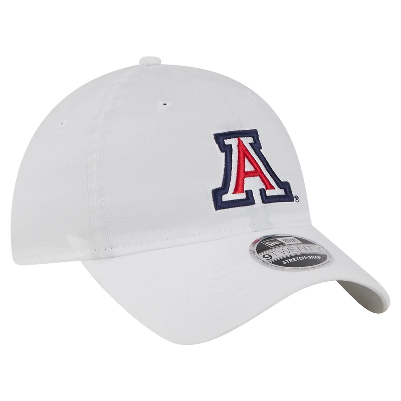 Men's New Era White Arizona Wildcats Active Ripstop 9TWENTY Adjustable Hat