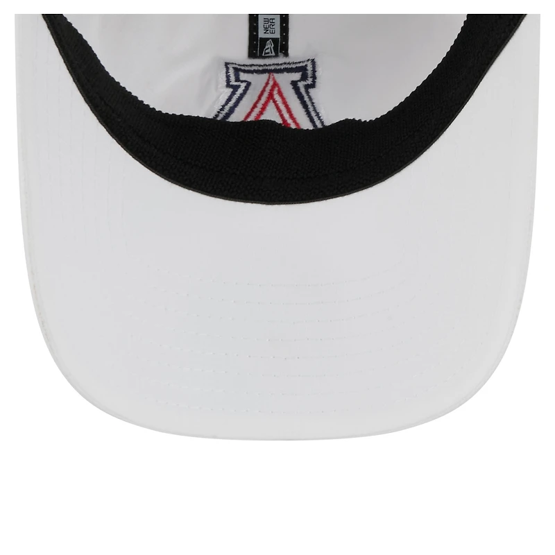 Men's New Era White Arizona Wildcats Active Ripstop 9TWENTY Adjustable Hat