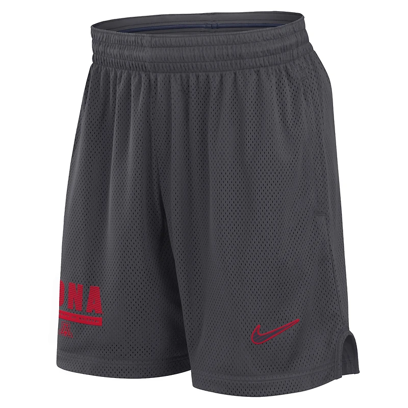 Short Nike Anthracite Arizona Wildcats 2024 Sideline Performance Mesh pour homme