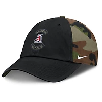 Men's Nike Black/Camo Arizona Wildcats 2025 Military Appreciation Club Adjustable Hat