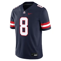 Men's Nike Braedyn Locke Navy Arizona Wildcats Home  NIL Football Game Jersey