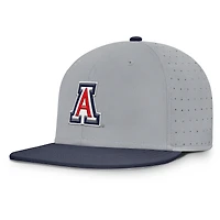 Men's Nike Gray Arizona Wildcats On-Field Dugout True Performance Fitted Hat