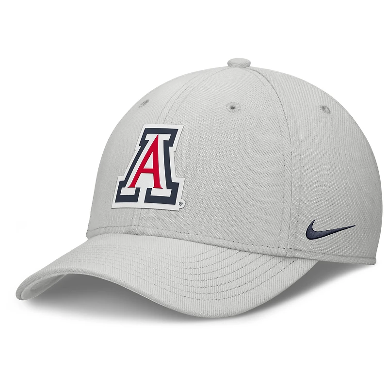 Casquette Nike grise Arizona Wildcats Rise Practice Performance Flex pour homme