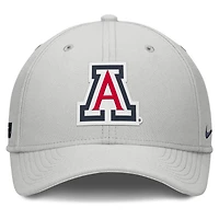 Casquette Nike grise Arizona Wildcats Rise Practice Performance Flex pour homme