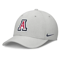 Casquette Nike grise Arizona Wildcats Rise Practice Performance Flex pour homme