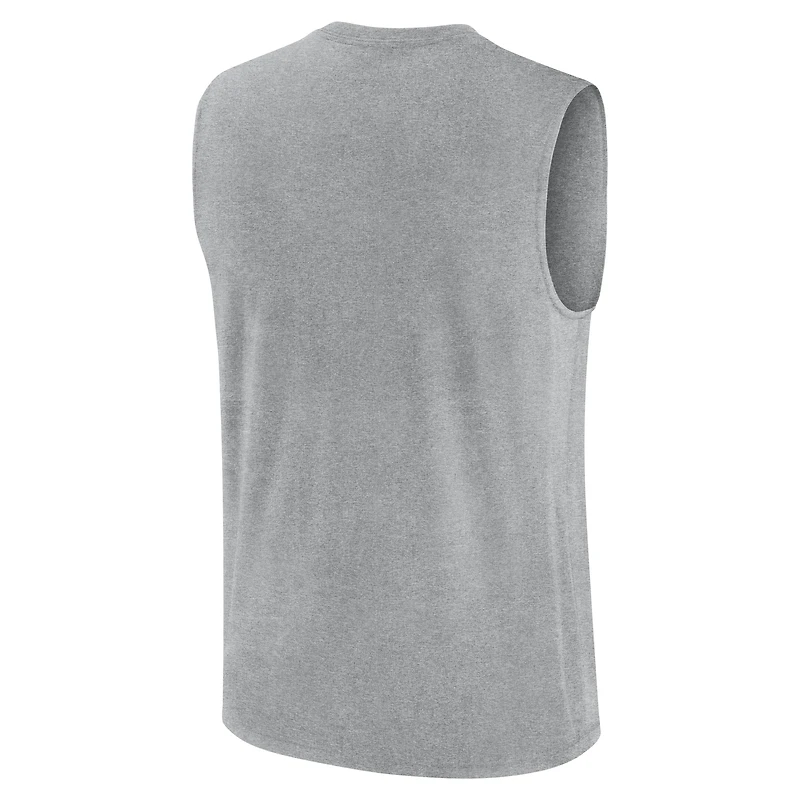 Men's Nike Heather Gray Arizona Wildcats Primetime Legend Arch Dri-FIT Muscle Tank Top