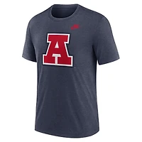 T-shirt Nike Heather Navy Arizona Wildcats Blitz Legacy Primary Tri-Blend pour homme