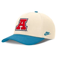 Casquette ajustable Nike Academic Rise Dri-FIT pour homme, couleur naturelle/turquoise, Arizona Wildcats