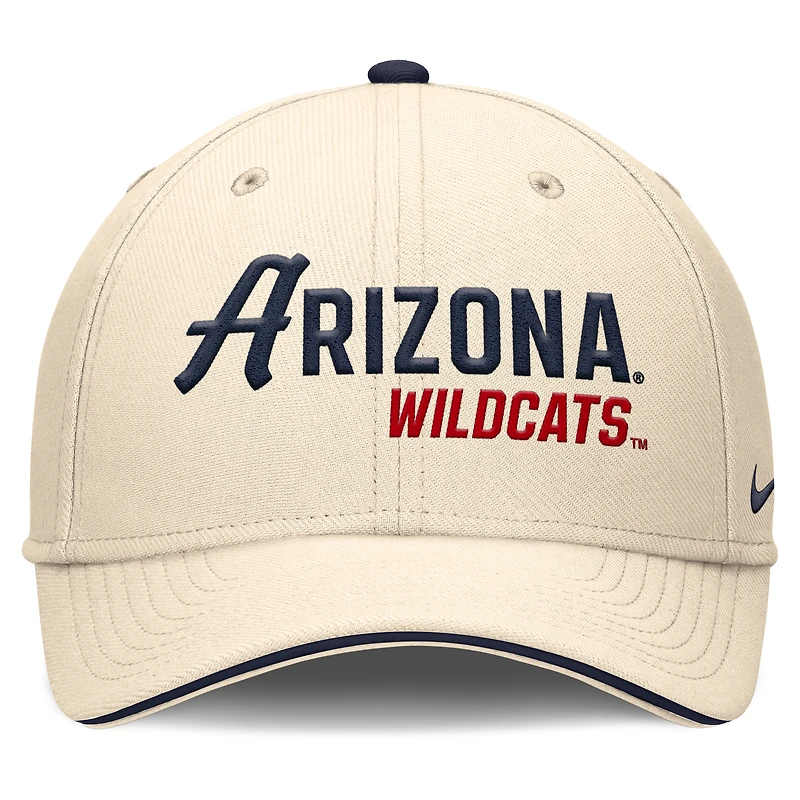 Men's Nike Natural Arizona Wildcats 2026 Primetime Swooshflex Hat