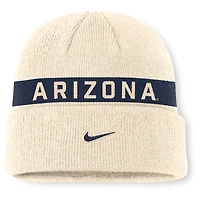 Bonnet en tricot à revers Nike Natural Arizona Wildcats Peak Primetime Utility pour homme