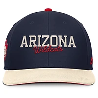 Casquette Nike Pro Legacy Script Snapback bleu marine/crème pour homme des Wildcats de l'Arizona