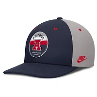 Men's Nike Navy/Gray Arizona Wildcats Prep Pro Performance Snapback Hat