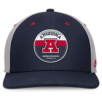 Casquette Nike Prep Pro Performance Snapback bleu marine/gris Arizona Wildcats pour homme