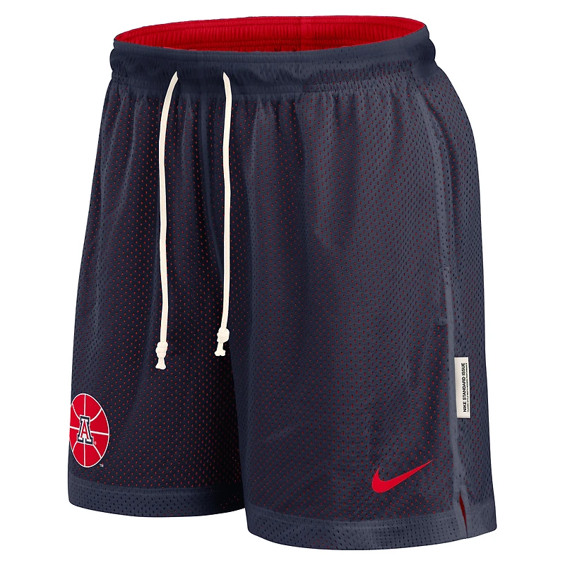Men's Nike Navy/Red Arizona Wildcats Courtside Standard Issue Dri-FIT Reversible Shorts