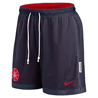 Men's Nike Navy/Red Arizona Wildcats Courtside Standard Issue Dri-FIT Reversible Shorts