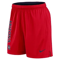 Men's Nike Navy/Red Arizona Wildcats Courtside Standard Issue Dri-FIT Reversible Shorts