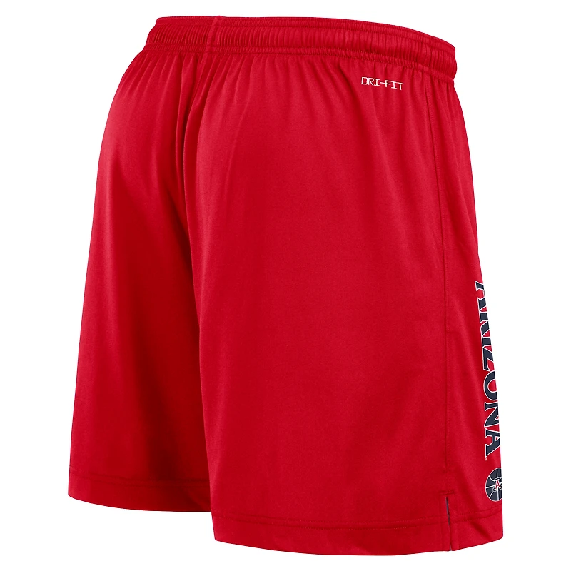 Men's Nike Navy/Red Arizona Wildcats Courtside Standard Issue Dri-FIT Reversible Shorts