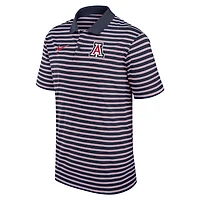 Men's Nike Navy/White Arizona Wildcats Primetime Victory Striped Dri-FIT Polo