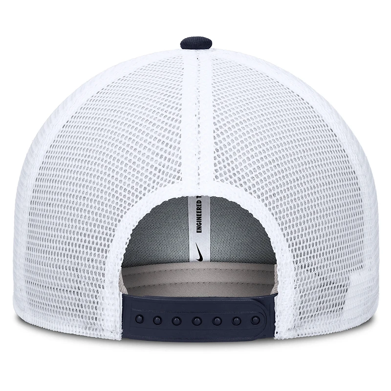 Casquette ajustable Nike Rise Primetime Performance Trucker bleu marine/blanc pour homme des Arizona Wildcats
